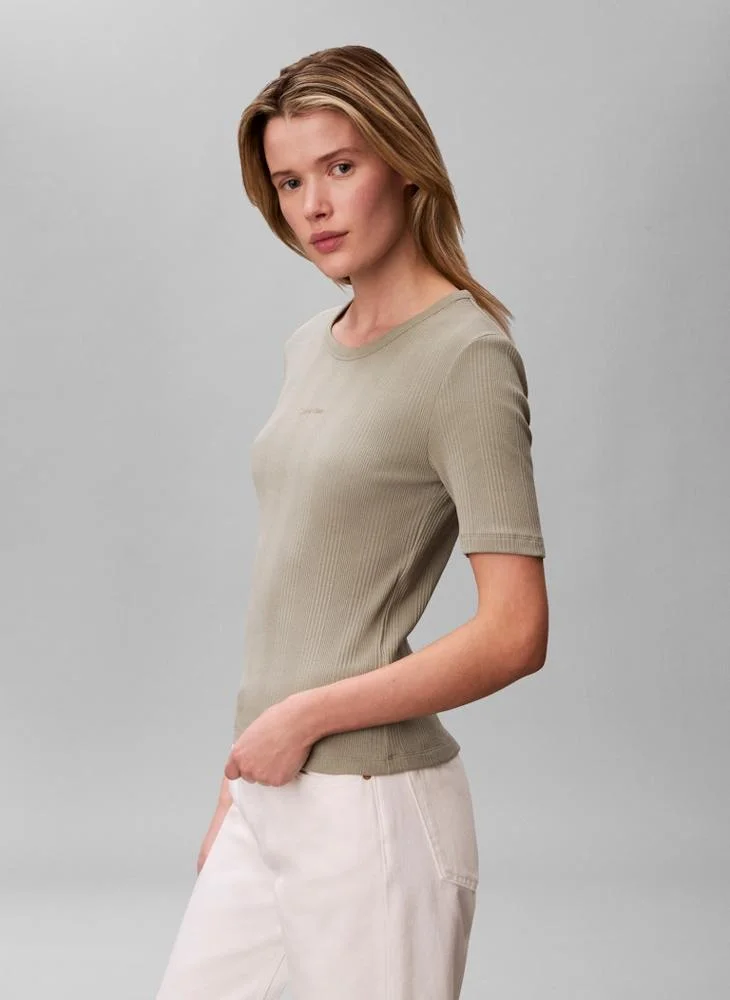 CALVIN KLEIN  Logo Varigated Rib Nano Tank for Women | Best Price UAE