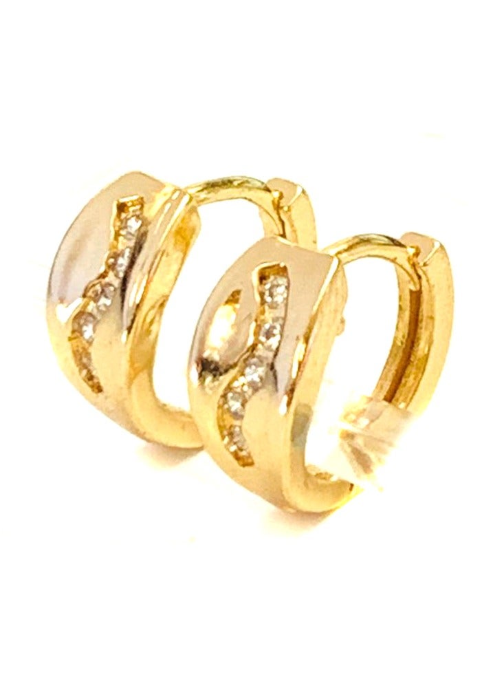 اكس بي اقراط نسائية دهبية - Image 1