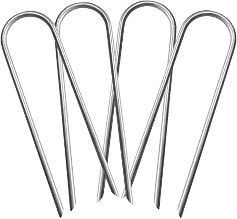 SYOSI Heavy-Duty Wind Stakes, for Trampolines and Tents, 11-inch Heavy Duty Stakes, Safe Ground Anchor Galvanized Steel Wind Stakes, U-Shaped Durable Windproof Ground Anchor - Image 1