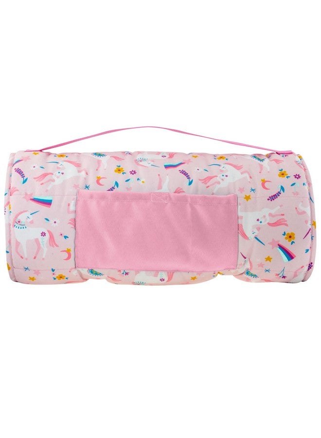 Stephen Joseph, Toddler All Over Print Nap Mat with Soft Blanket and Removable Pillow for Boys & Girls, Kids Sleeping Bag for Elementary, Daycare, Preschool with Carry Handle, Pink Unicorn - Image 2