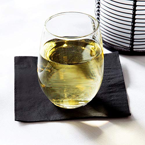 Perfectware 2Ply Black Paper Cocktail Beverage Napkins 1000ct - Image 5