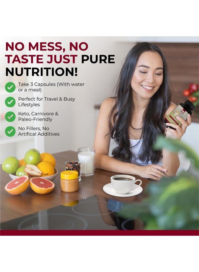 Grass Fed Beef Liver Capsules 180ct | Supports Energy, Health Detox & Immunity with Vitamin A, B12, Iron Liver & Metabolic | Liver Supplement for Gut, Skin & Brain Health | Non-GMO, Keto, Paleo - Image 5