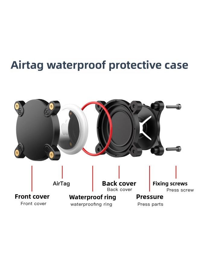 Generic - AirTag Protective Cover Waterproof IP68 For Apple Locator Anti-lost Shell PC Hard Shell Pet Dog Collar In Stock-Color:Luminous Transparent-Applicable Model:AirTag - Image 1