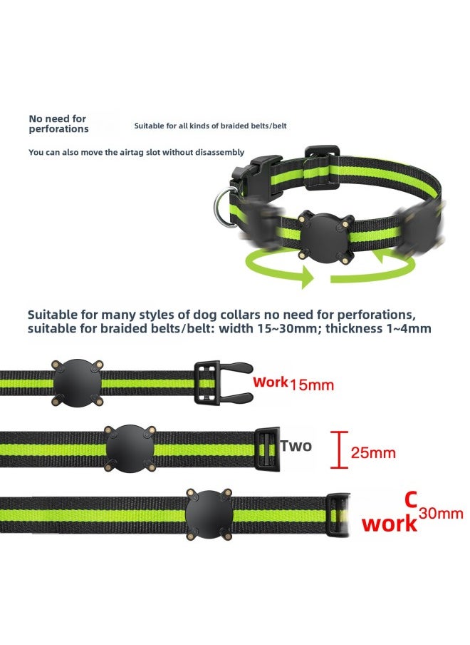 Generic - AirTag Protective Cover Waterproof IP68 For Apple Locator Anti-lost Shell PC Hard Shell Pet Dog Collar In Stock-Color:Luminous Transparent-Applicable Model:AirTag - Image 1