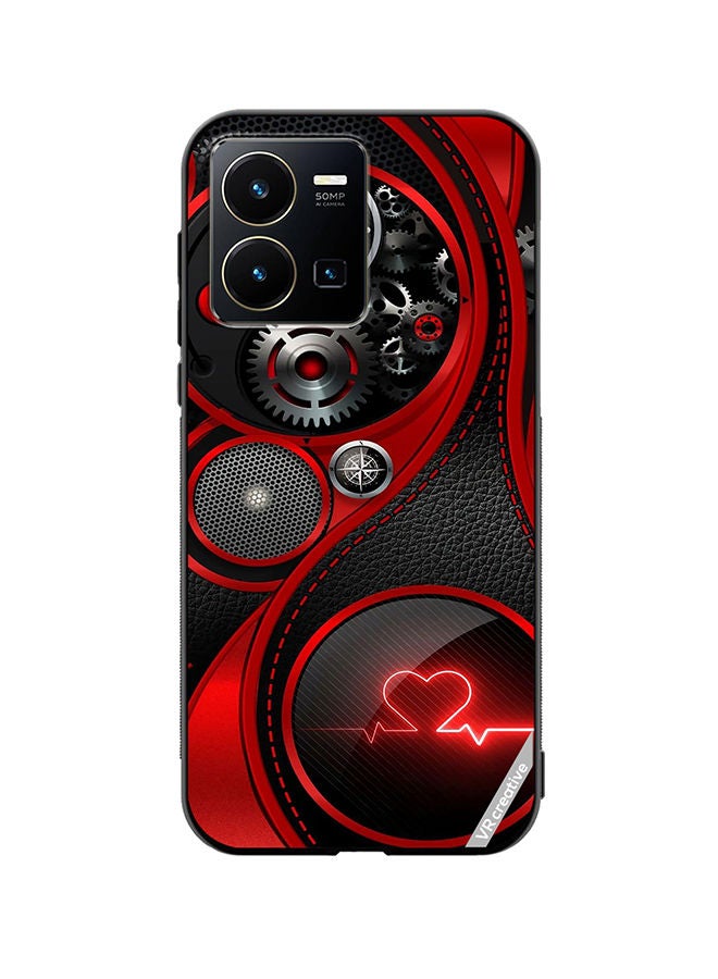Protective Case Cover For Vivo Y35 Power Heart Design Multicolour