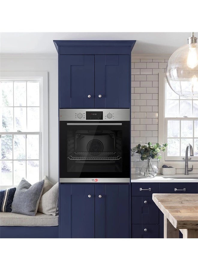 Balura Built-in electric oven - 60 x 60 cm - 7 cooking functions - 72 liters - Made in Türkiye - Steel/Black - PL607S/D  - Image 5