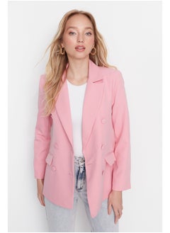 Lilac Regular Lined Woven Blazer Jacket TWOSS21CE0137