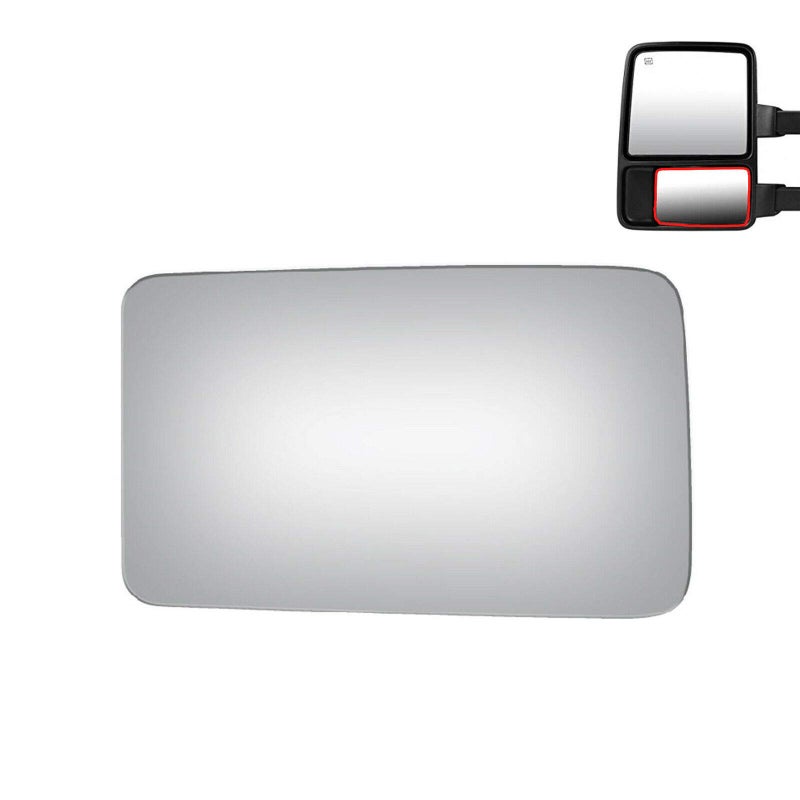 WLLW Mirror Glass fit for 1314 F150 0820 F250 F350 F450 Super Duty 1720 F550 Super Duty 1621 F650 F750 Driver Side Lower Convex
