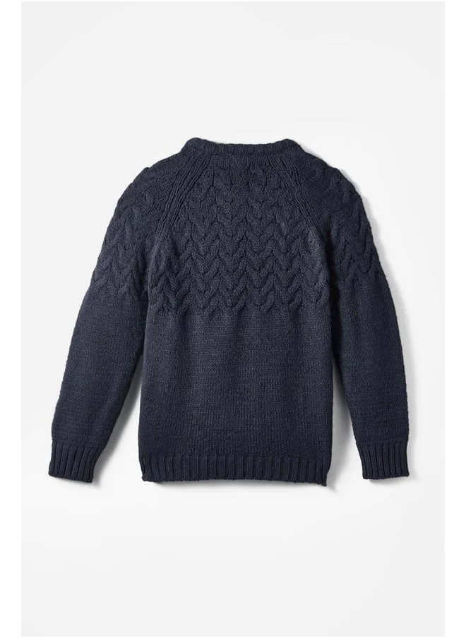 جون June Boy Knitted Sweater Navy