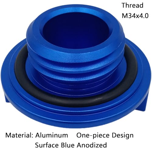 kweiny Engine Oil Filler Cap Aluminum for Hyundai Accent Azera Elantra Genesis Sonata Santa Fe Veracruz for Kia Cadenza Forte Rio Rondo Soul 1993-2024 - Image 3