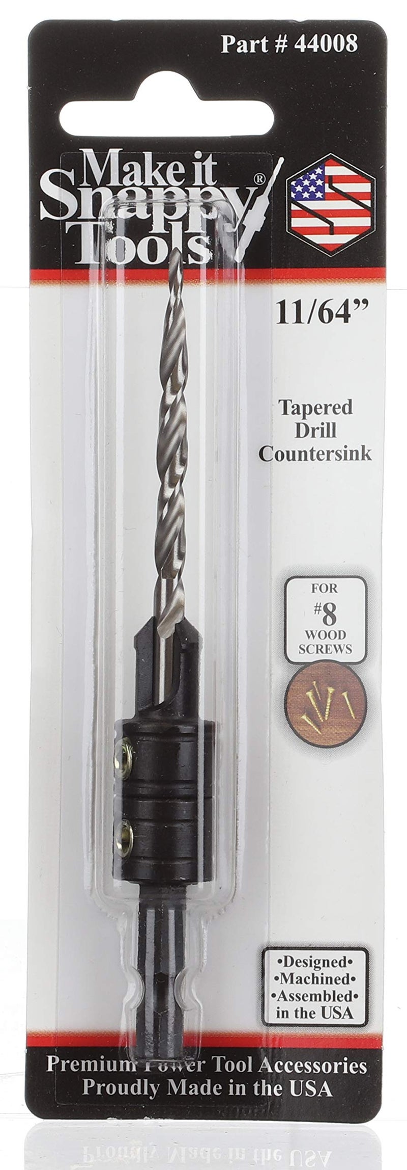Make it Snappy Tools 11/64 Inch Tapered Drill Countersink for #8 Screw (Replaces Part # 44011) #44008 - Image 2