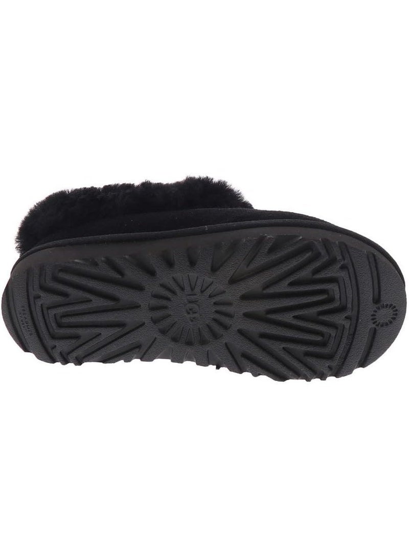 UGG Tazzette Women's winter Mule, Slipper with Fur - Black - Image 3