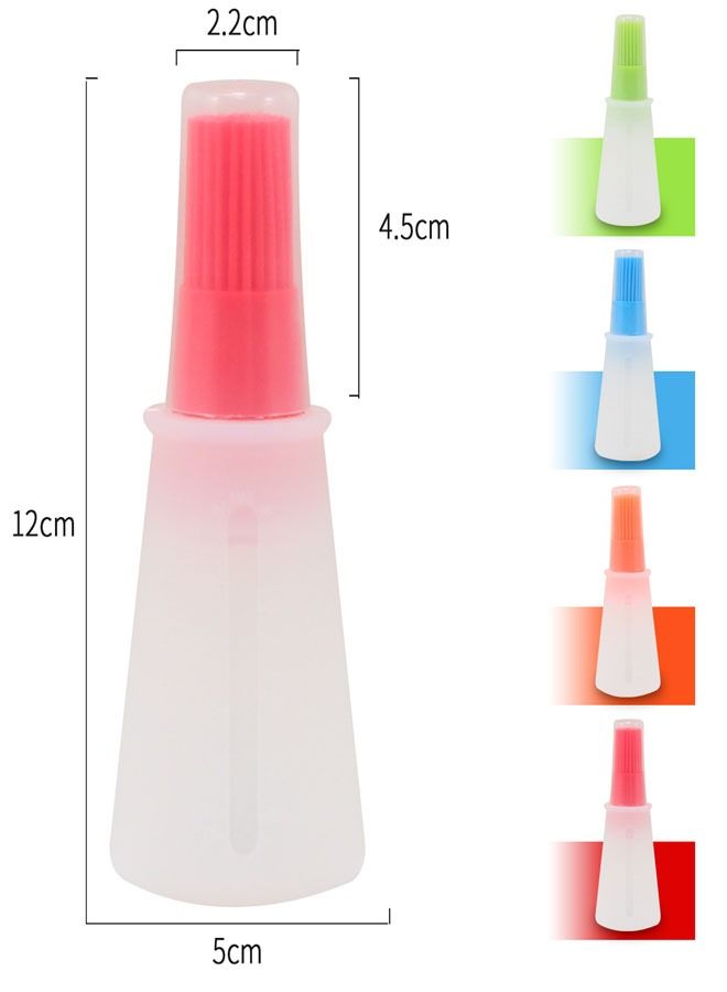 4 Piece-Eco Friendly Silicone Oil Bottle Brush
