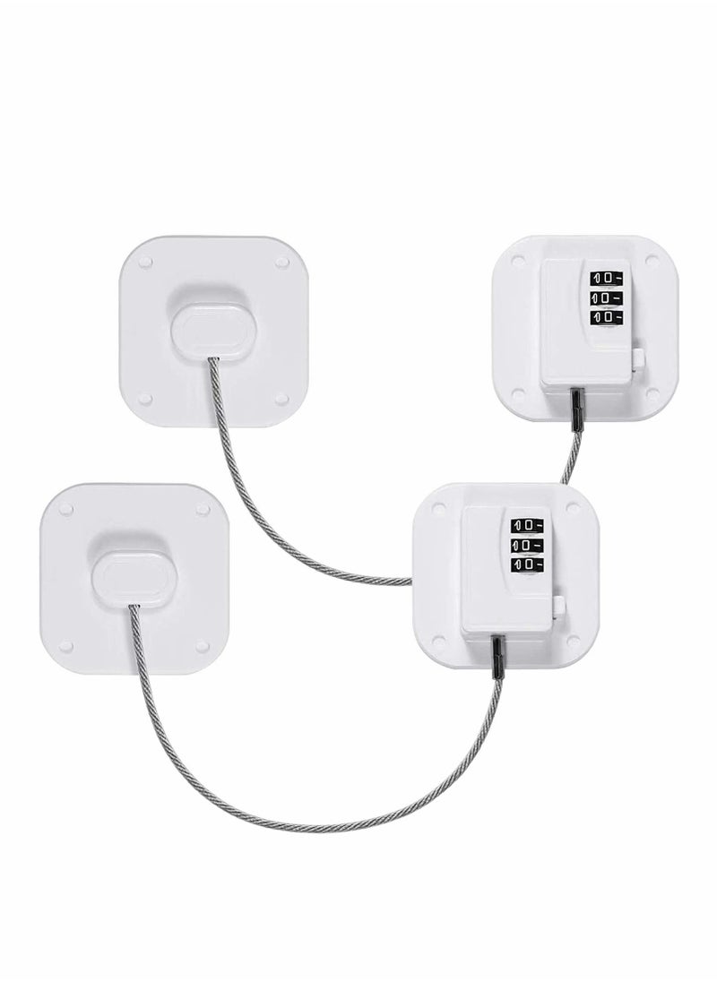 Excefore - Refrigerator Lock Combination with Digital Password, Easy to Install Child Safety Cabinet Lock for Kitchen Cabinet Lock - Image 1