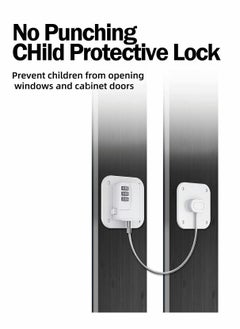 Excefore Refrigerator Lock Combination with Digital Password, Easy to Install Child Safety Cabinet Lock for Kitchen Cabinet Lock  - Image 2
