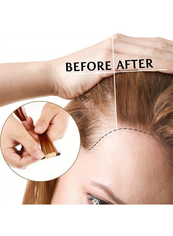 Blulu 360 Pieces Hair Extension Tape Tabs Double Sided Replacement Tape Adhesive Hair Extension Tapes for Hair Extensions Wigs Supplies (Nude) - Image 2