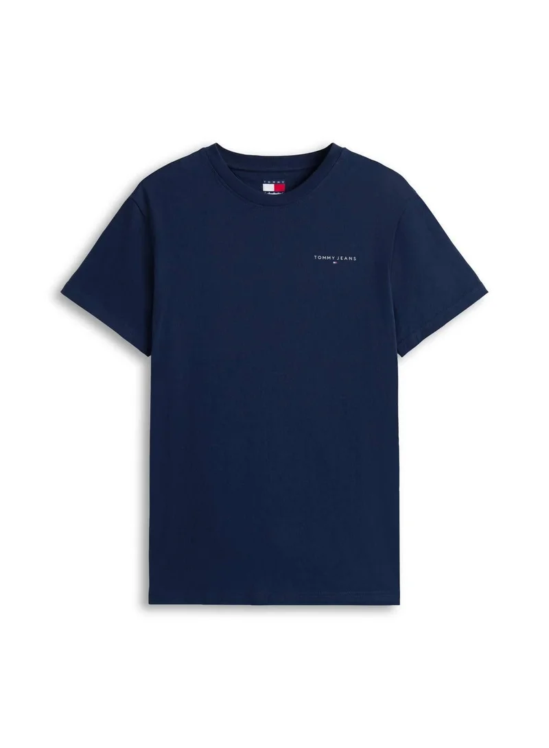 TOMMY JEANS  Linear Logo Slim T-Shirt for Men | Best Price UAE