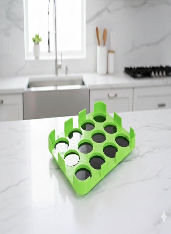 BTOP® Burger Patty Maker Tray, Green, Plastic, Meatball and Kebab Shaper Mould - Image 1