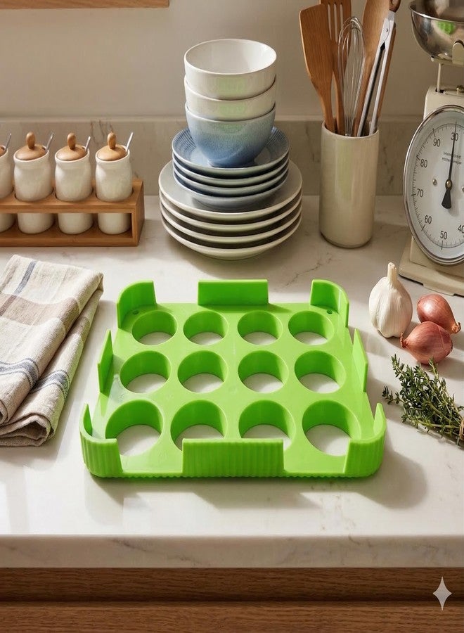 BTOP® Burger Patty Maker Tray, Green, Plastic, Meatball and Kebab Shaper Mould - Image 5