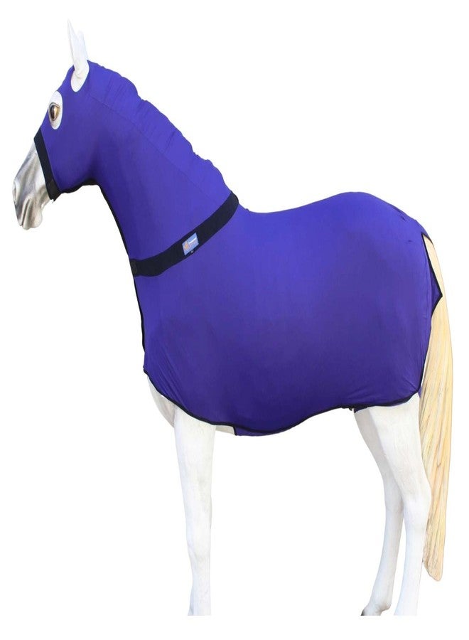 تشالنجر ملاءة رأس كاملة للجسم من L Horse Horse Comfort Stretch Sleazy، لون بنفسجي، رقم الموديل 521MW03PR - Image 1