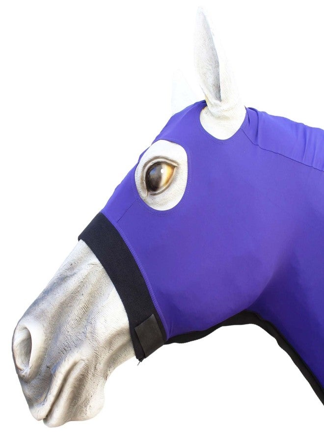 تشالنجر ملاءة رأس كاملة للجسم من L Horse Horse Comfort Stretch Sleazy، لون بنفسجي، رقم الموديل 521MW03PR - Image 2