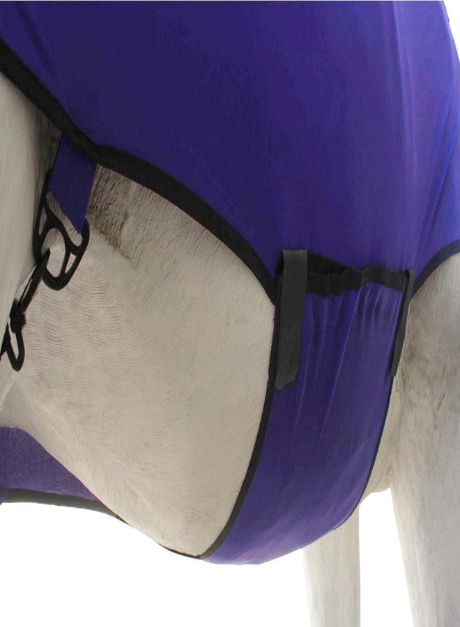 تشالنجر ملاءة رأس كاملة للجسم من L Horse Horse Comfort Stretch Sleazy، لون بنفسجي، رقم الموديل 521MW03PR - Image 4