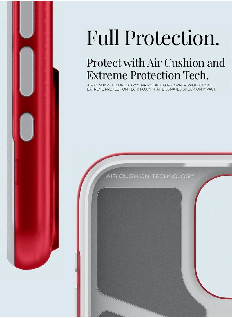 Spigen Classic C1 MagFit for iPhone 15 Pro Case Cover with MagSafe & Extreme Protection Tech - Ruby  - Image 5