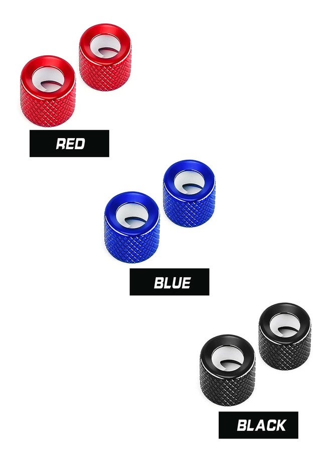 JUIVEEL Aluminum Rear Air Conditioner Vent Knob Cover Compatible with Kia Stinger 2018-2023 Accessories (Red, 2 PCS) - Image 2