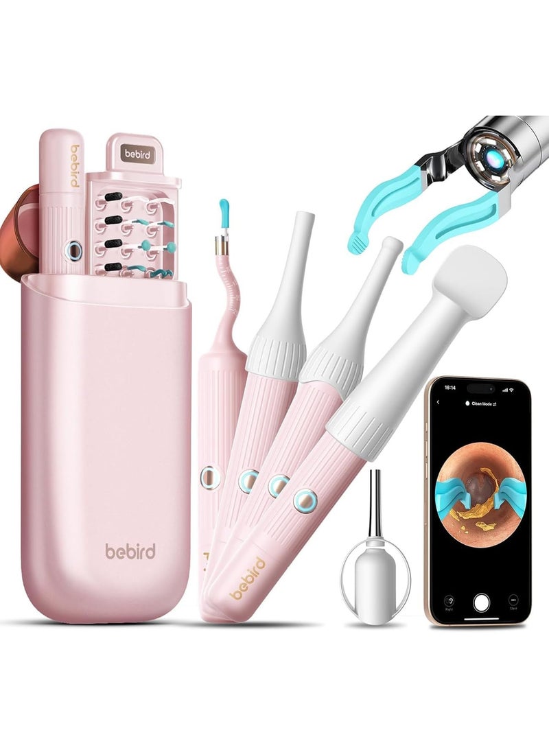 بيبيرد أداة إزالة شمع الأذن Earsight Plus I35R المزودة بكاميرا | منظف أذن ذكي مزود بملقط لطيف و12 طرفًا، منظار أذن عالي الدقة للبالغين والأطفال - Image 1