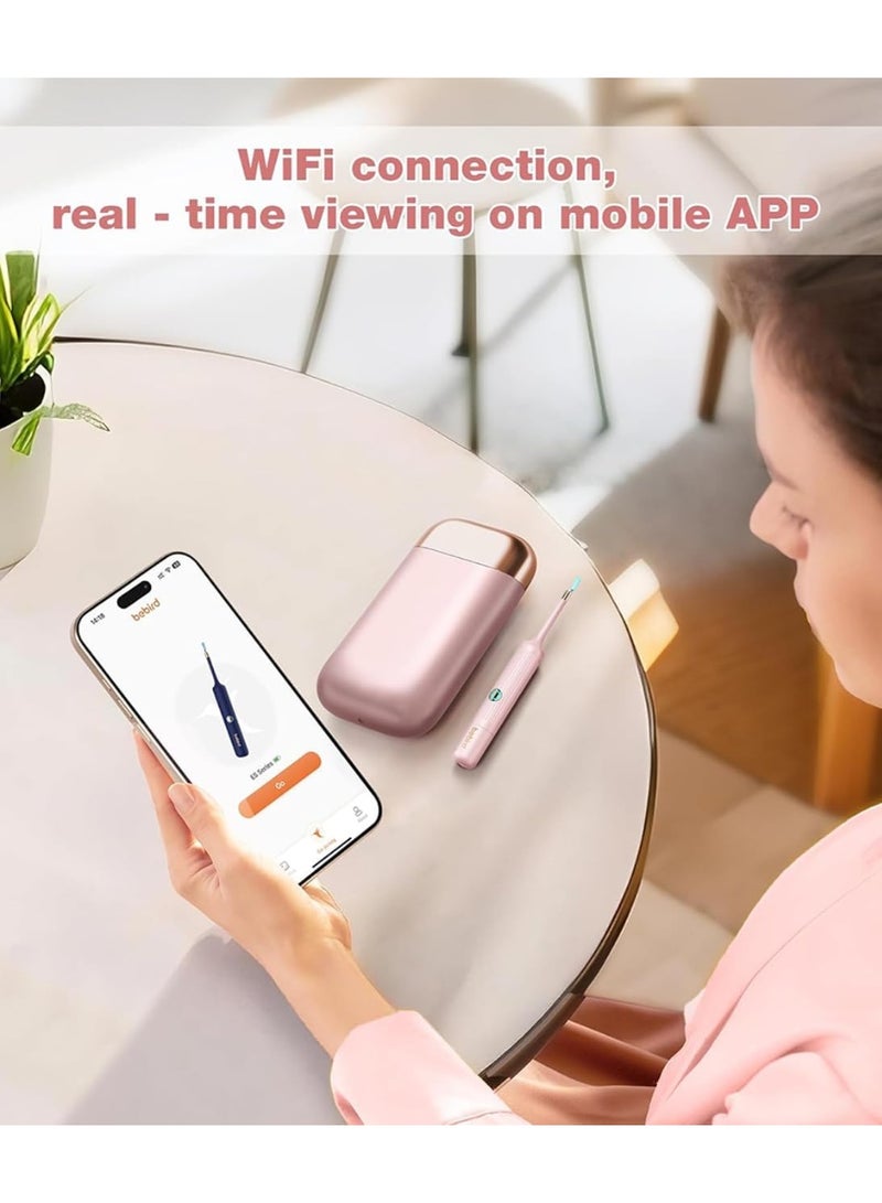 بيبيرد أداة إزالة شمع الأذن Earsight Plus I35R المزودة بكاميرا | منظف أذن ذكي مزود بملقط لطيف و12 طرفًا، منظار أذن عالي الدقة للبالغين والأطفال - Image 5