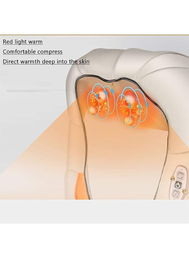 جهاز تدليك الرقبة والظهر – وسادة كهربائية 3D للعلاج العميق بالحرارة لتدليك الرقبة، الظهر، الكتف، القدمين والساقين - Image 2
