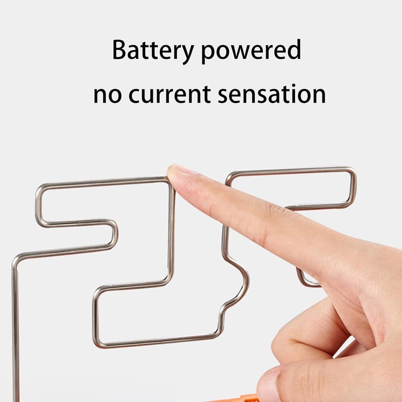 X spring Xspring Buzz Wire Game, Electric Shock Maze Game Interesting Intellectual Safe for Kids for Party Game for Birthday Gifts, Electric Maze Toys Touch Maze Game Set Accessories for Adults Kids Teens - Image 2