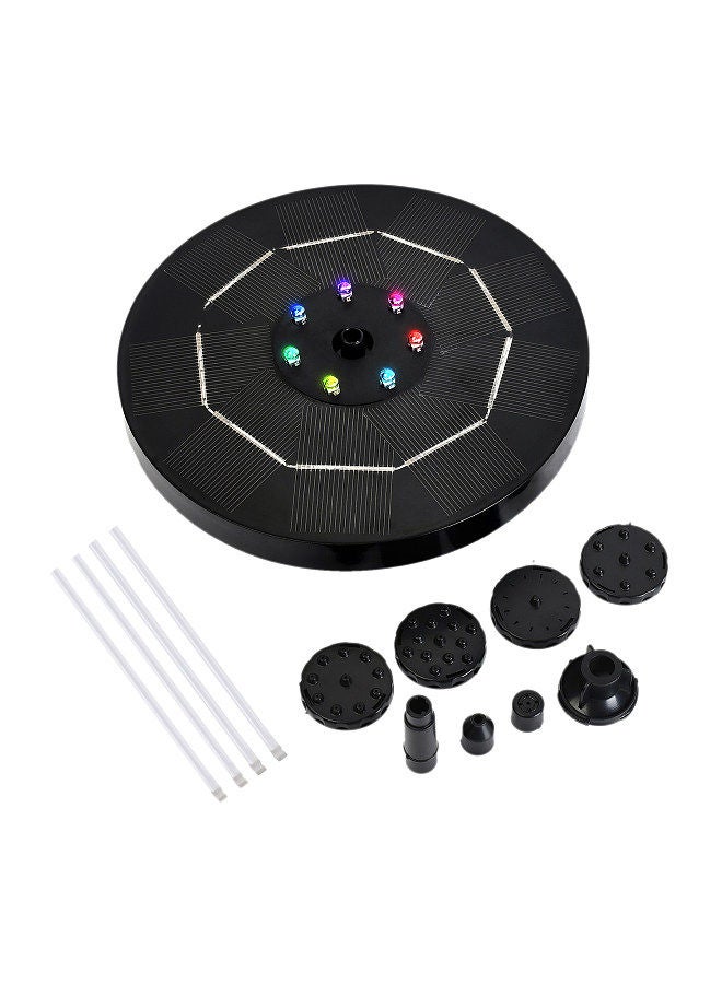 Generic 3.5W LED Solar Fountain Pump with Colorful Gradient Light 1800mAh Battery 6 Nozzles Bird Bath Fountain Pump for Bird Bath Garden Pond Patio Water Cycling  - Image 2
