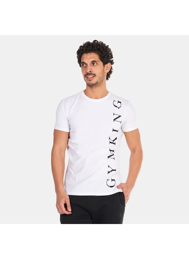 جيم كينج تيشيرت تيكست لوجو للرجال