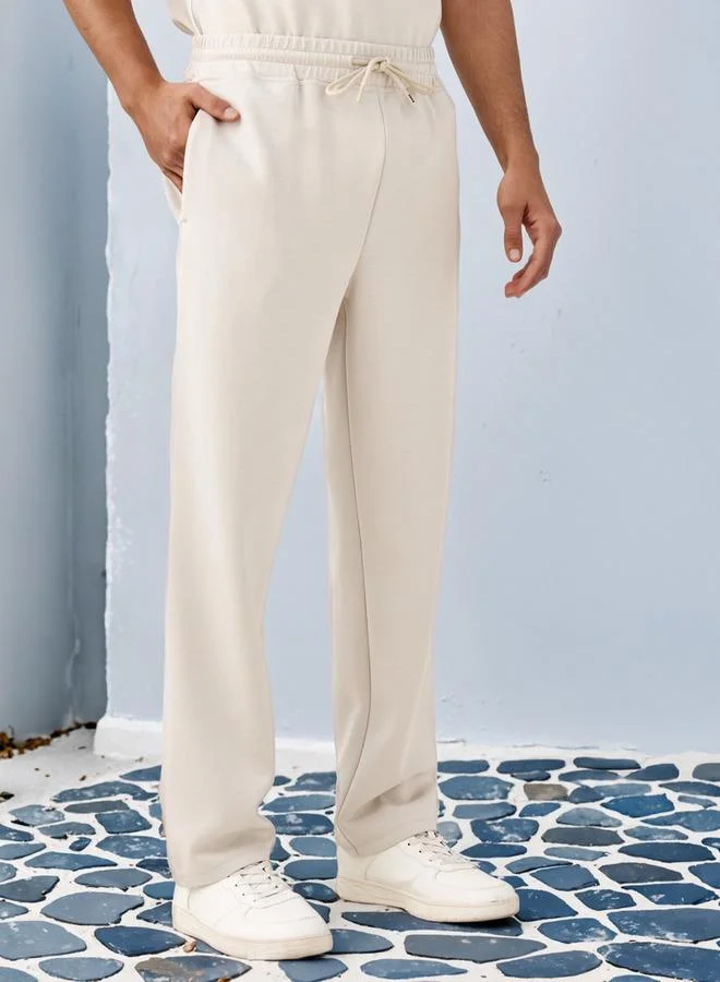 Kappa Kappa Printed Track Pants with Drawstring Closure and Pockets