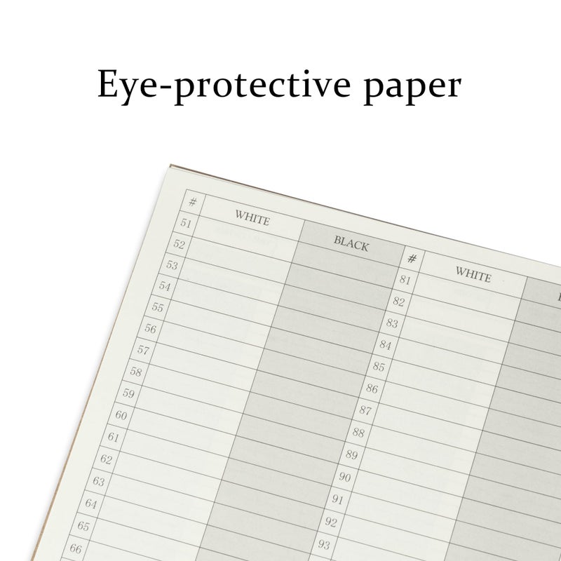 A&A Eye-Protection Chess Scorebook/Matches  Score Pad / 50 Games / 100 Moves / 2 Pack - Image 5