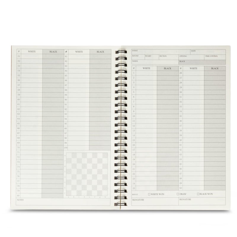A&A Eye-Protection Chess Scorebook/Matches  Score Pad / 50 Games / 100 Moves / 2 Pack - Image 4