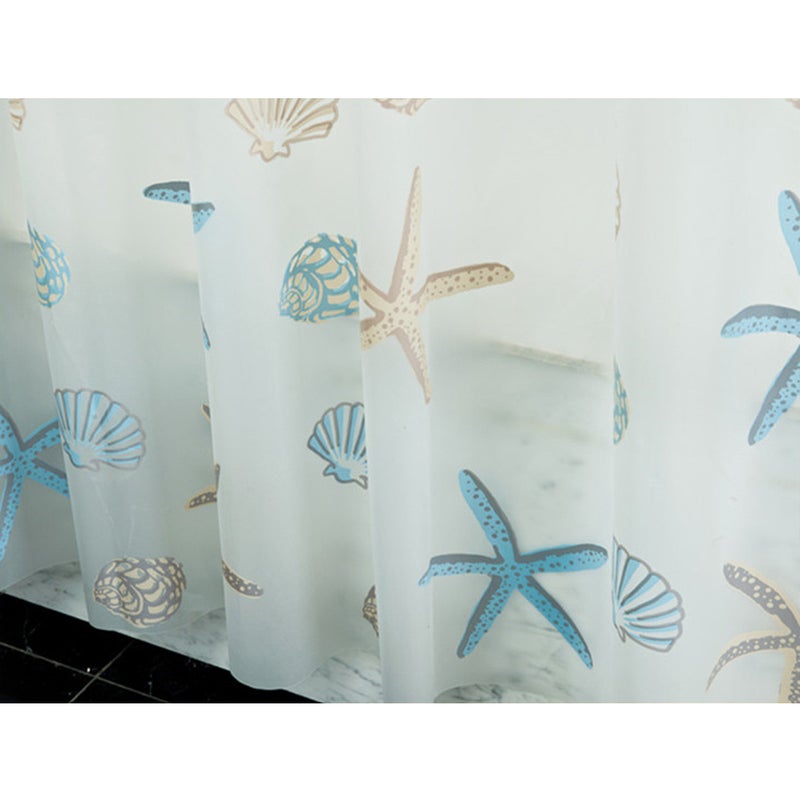 2pcs Cartoon Printing PEVA Partition Curtain PVEA Shower Curtain Cloth Shower Curtains Bathing Curtain Home Shower Room Decoration (150x180 CM) - Image 4