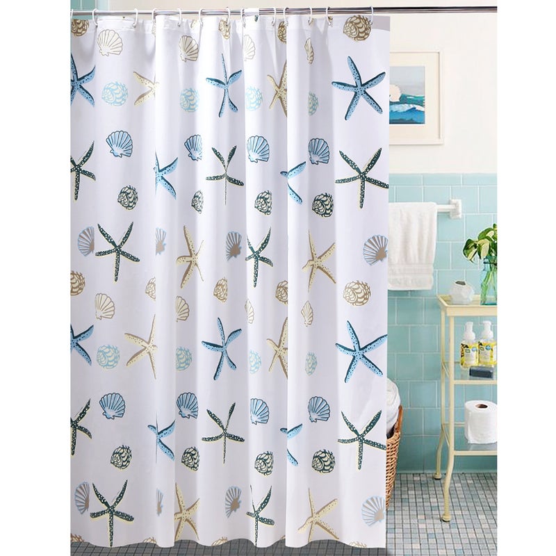 2pcs Cartoon Printing PEVA Partition Curtain PVEA Shower Curtain Cloth Shower Curtains Bathing Curtain Home Shower Room Decoration (150x180 CM) - Image 3
