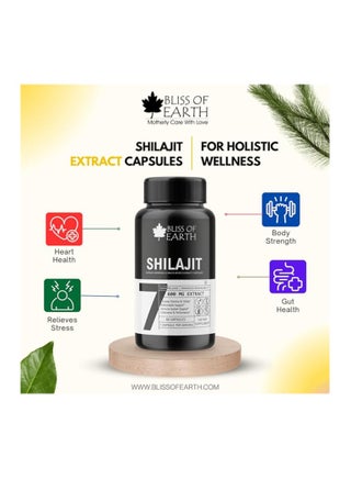 Shilajit Capsules 600Mg Per Serving 60 Counts With Korean Red Panax Ginseng And Maca Root Extract - view 5