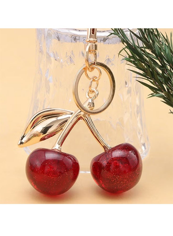 جي أس كيس الكرز سحر محفظة سحر سلاسل المفاتيح - السيارة الكرز اكسسوارات كيس اكسسوارات Keychians هدايا للمرأة محفظات حقائب حقائب محفظات حقائب الظهر - Image 2