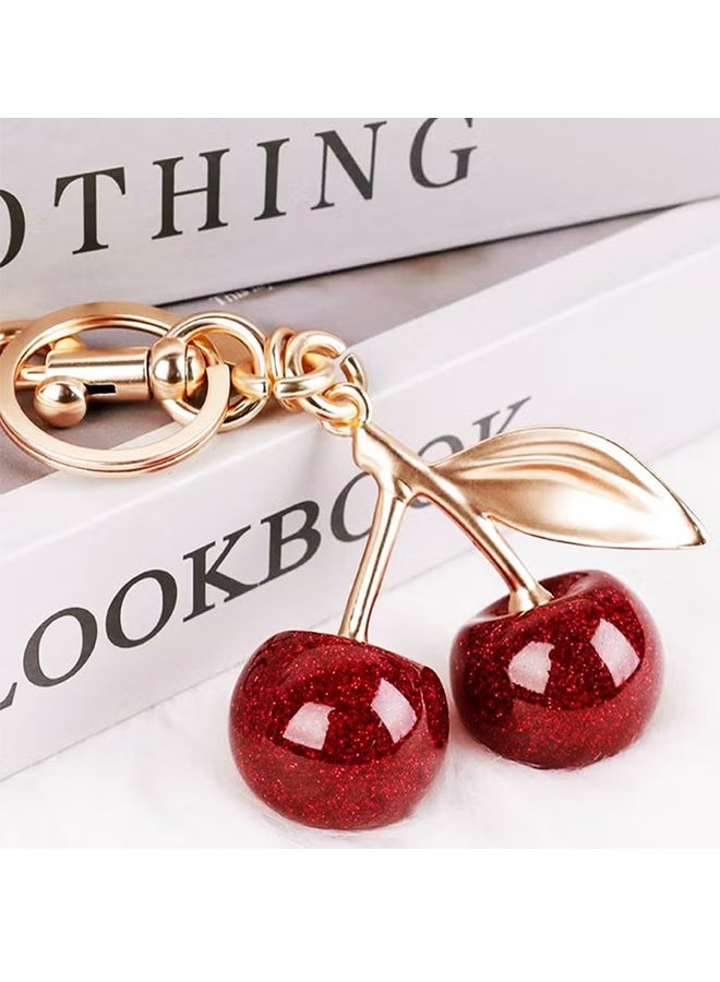 جي أس كيس الكرز سحر محفظة سحر سلاسل المفاتيح - السيارة الكرز اكسسوارات كيس اكسسوارات Keychians هدايا للمرأة محفظات حقائب حقائب محفظات حقائب الظهر - Image 4