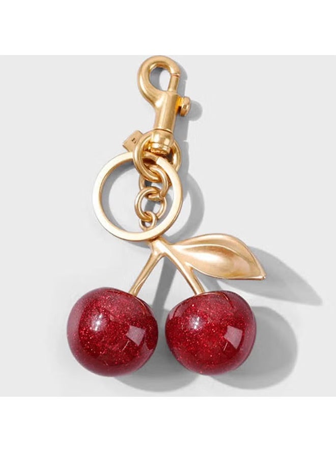 جي أس كيس الكرز سحر محفظة سحر سلاسل المفاتيح - السيارة الكرز اكسسوارات كيس اكسسوارات Keychians هدايا للمرأة محفظات حقائب حقائب محفظات حقائب الظهر - Image 3