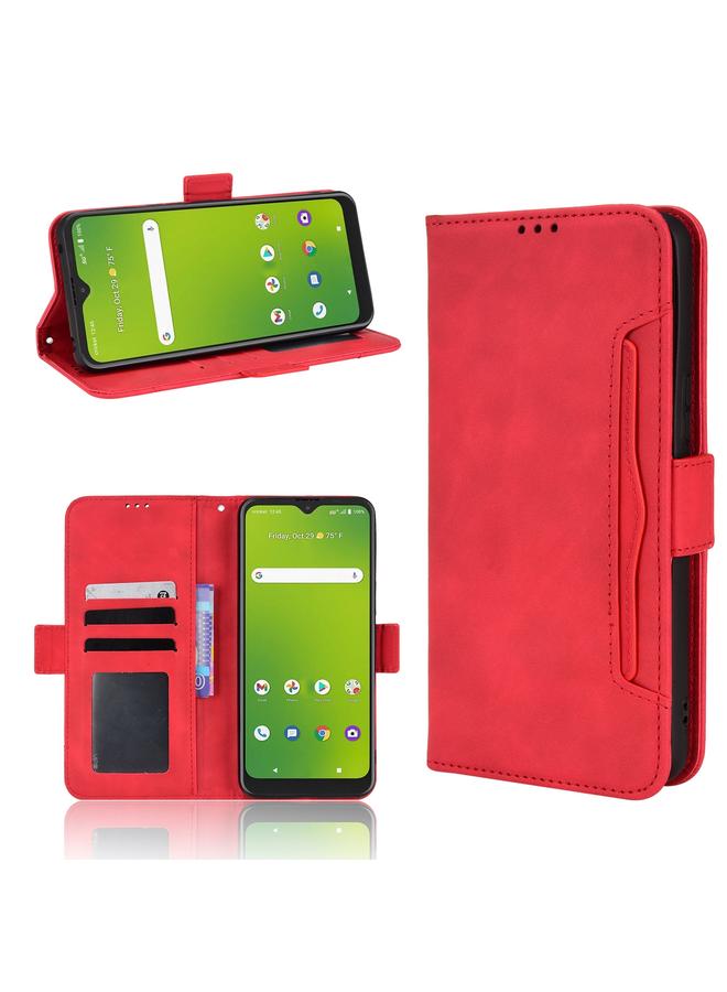 Zaboon Case For Cricket Dream 5G / AT&T Radiant Max 5 Skin Feel Calf Pattern Leather Phone Case - Image 1