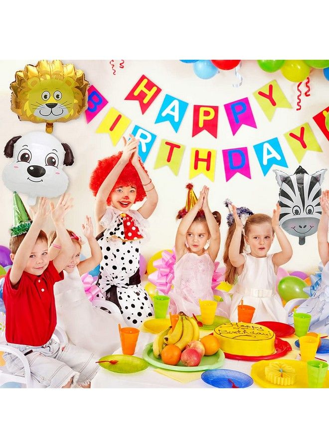 LZYMSZ 10Pcs Animal Balloons, 25Inch Giant Zoo Animal Balloons Kit, Jungle Safari Animals Theme Birthday Party Decorations For Kids Gift Baby Shower Party Supplies - Image 5