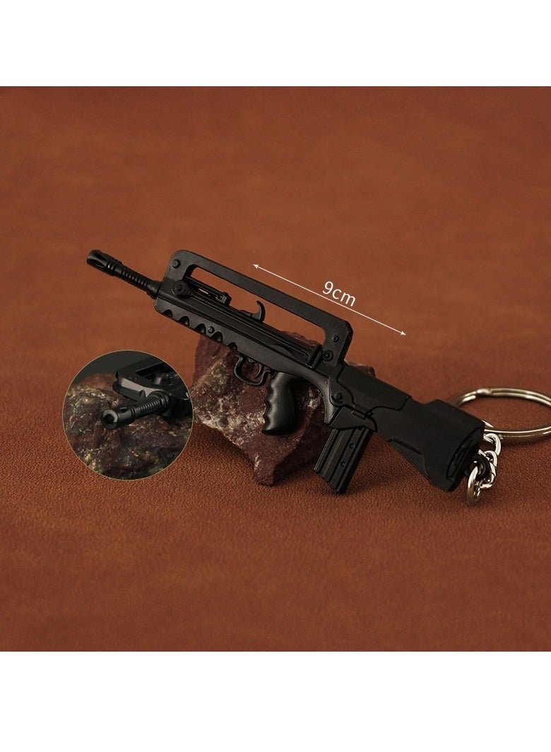 3 قطع من سلسلة المفاتيح المعدنية الصغيرة PUBG ذات الطراز القديم - Image 4
