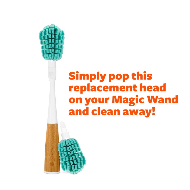 Full Circle Replacement Sponge Head for Magic Wand - Non Scratch Glass Safe Scrubber - Image 5