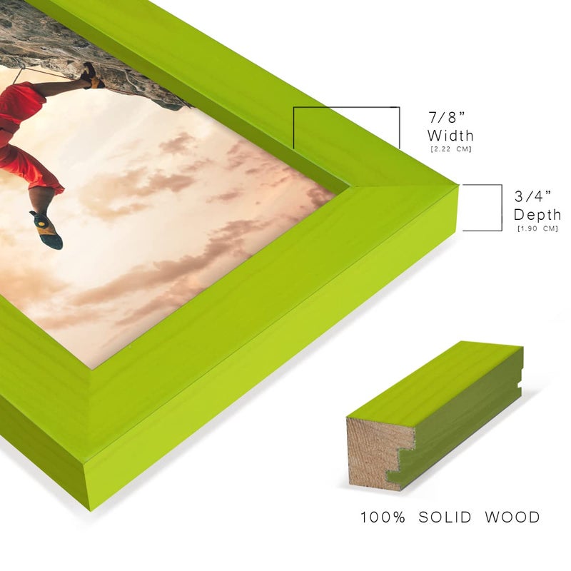 Renditions Gallery Renditions 3.5x5 inch Solid Wood Picture Frame  High Definition Glass and High-end Modern Style Cream Colored for Wall and Tabletop Photo Display  Avocado Wood Grain Frame - Image 5