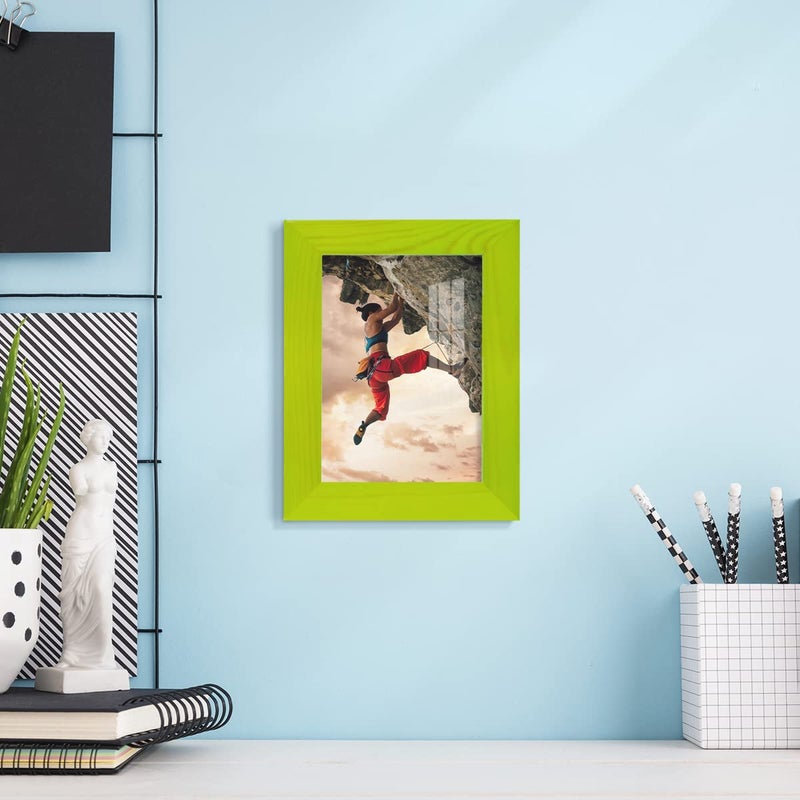 Renditions Gallery Renditions 3.5x5 inch Solid Wood Picture Frame  High Definition Glass and High-end Modern Style Cream Colored for Wall and Tabletop Photo Display  Avocado Wood Grain Frame - Image 3