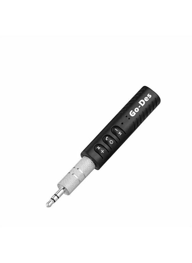 GO-DES Wireless Bluetooth Audio Receiver For Intex HD 5.0 Bluetooth Audio Receiver Adapter 3.5mm Jack AUX Audio Music Car Kit Speaker Earphone Headphone Headset Hands  - Image 1